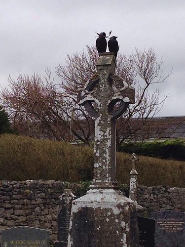 High Cross with crows