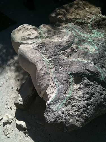 The sculpture starts to take shape