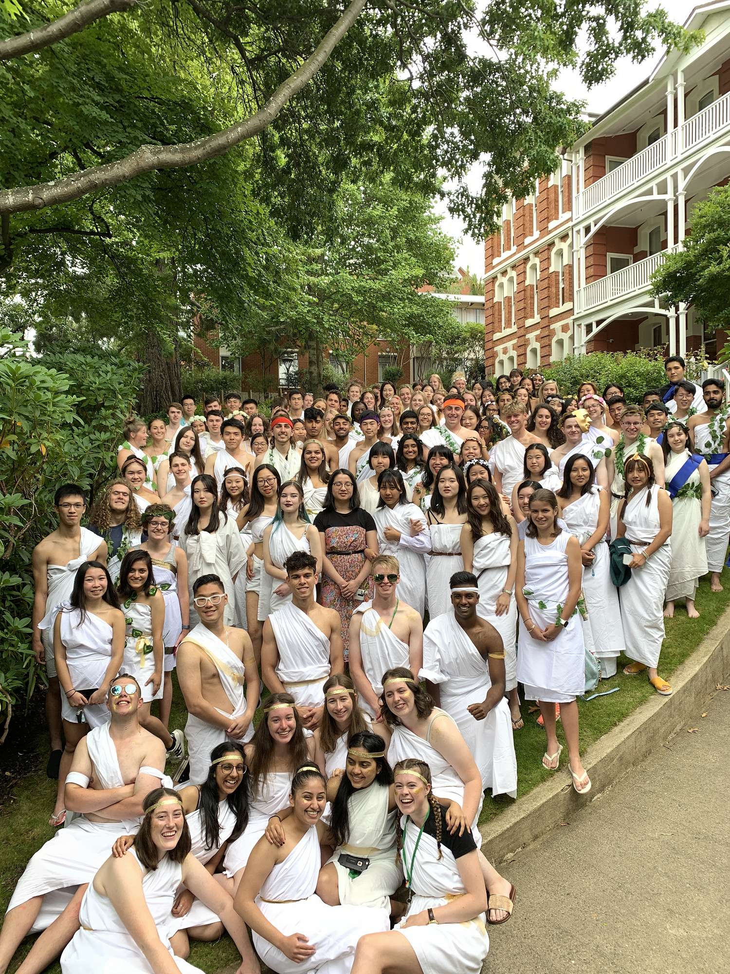 Toga themed outlet party