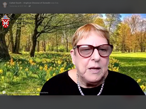 Anne Gover, Lay Secretary (from the Facebook live feed)