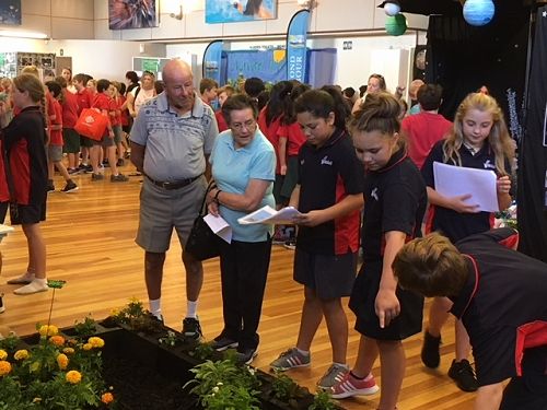 The 'team' showing members of the public our 'Dual Purpose' exhibit.