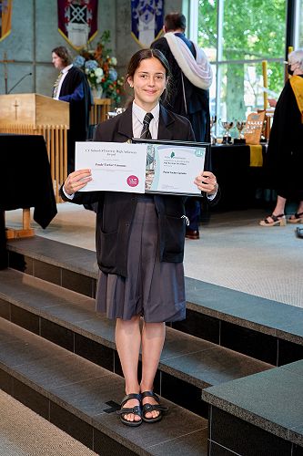 Paula Tucker Camano was awarded the School of Foresty High Achievers Award and the Hiranga Scholarship at the University of Canterbury. She was also given the Nga Karahipi Uru Rakau Forestry Scholarship.