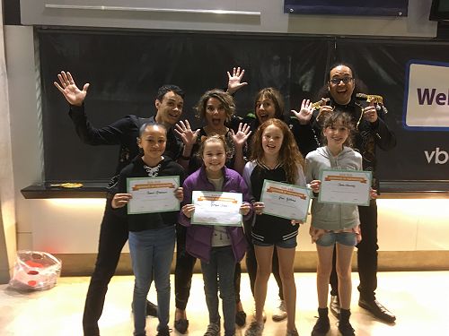 Chanel, Georgia, Greer and Hana had their certificates signed!