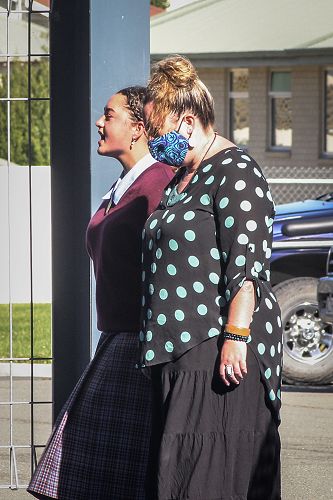 Karakia Waa responding on behalf of the manuhiri