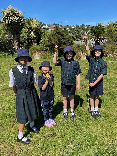 Junior students having fun in the sun