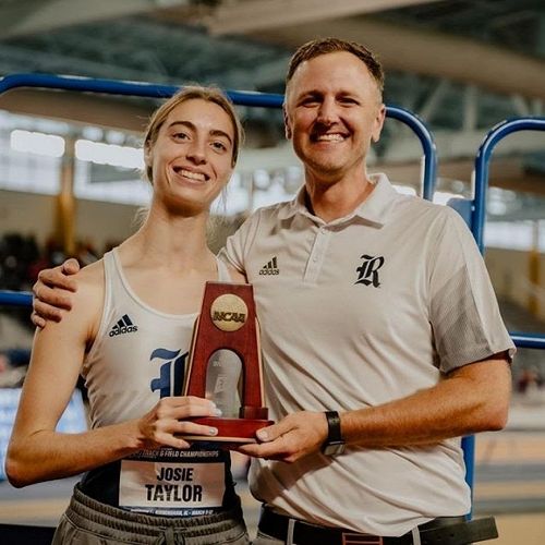 Josie Taylor and coach