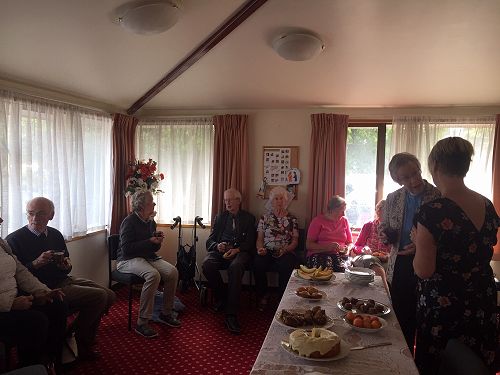 Friends gather in the lounge of St Mark's Green Island