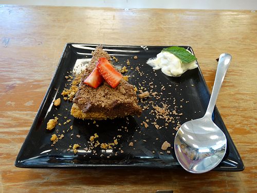 Greek Style Chocolate Cheescake