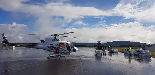 The wide Fiordland skies and Manapouri Airport.
