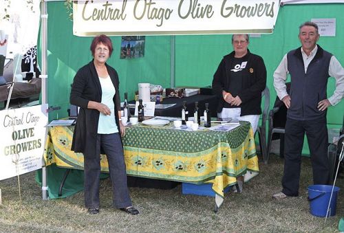 Promoting Olive Oil at at the Wanaka A&P Show 