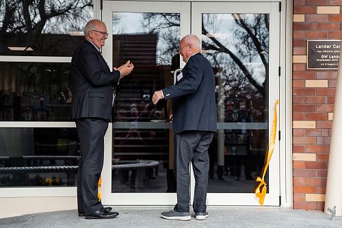Ribbon cut by John Oliver