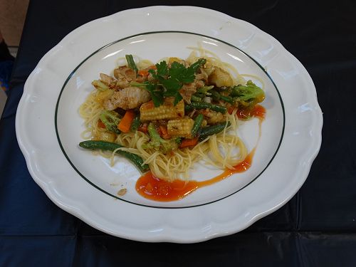 Apricot chicken stirfry