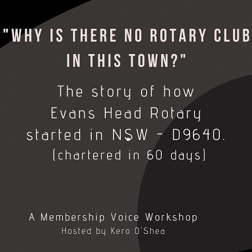 Why is there no Rotary Club in this town?