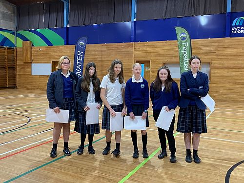 Some of the recipients of the Manaakitanga values badge