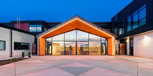 Shirley Boys and Avonside Girls entrance - PPP3