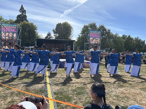 MGC Pasifika students performing at the Multi-Cultural Festival