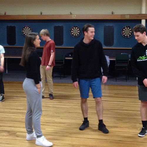 Tate Barron and Sam Ryan (right) take the lead