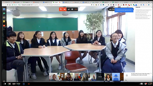 Korean and Kiwi kids meeting online