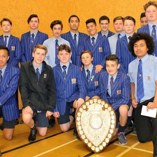 Champion U14 team with Ranfurly Shield