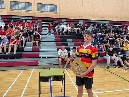 Thomas Verry with the Lake Shield