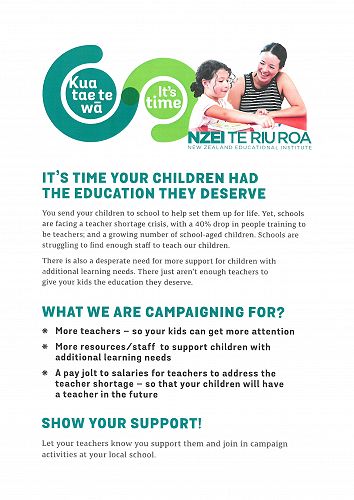 Kua tae te wā - It's time