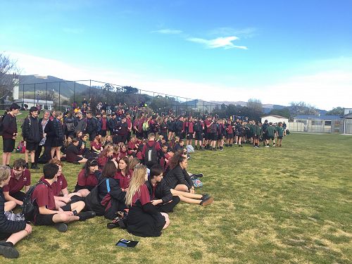 Anticipation builds for the NayCol and Broadgreen students.