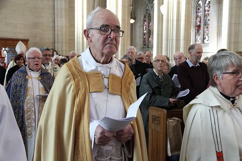 Ven Bernard Wilkinson in the 150th Celebration Service procession at St Paul's Cathedral. 
