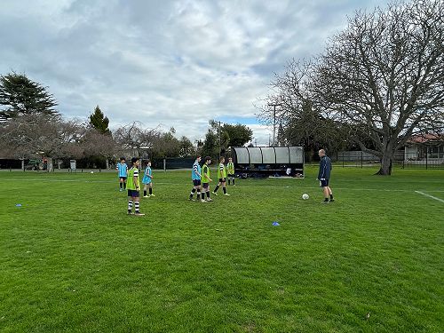 Football drills before game