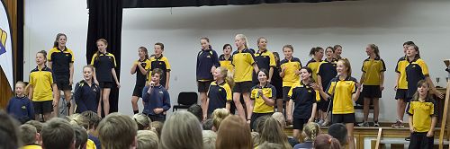 The senior choir kept us well entertained