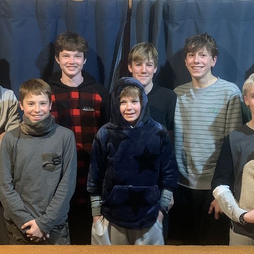 Ben Edwards (front row, left) and his Purple House