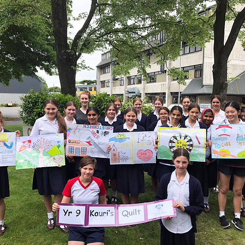 9 Kauri’s Poster Quilt for the Rest Home