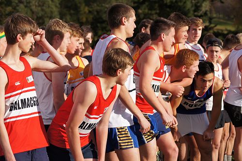 Before the race - Students in the Intermediate/Senior categories prepare