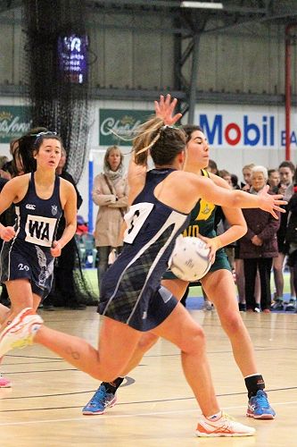 Captain Breanna Timomana in action against Columbia College at SISS