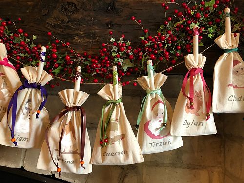 Home-made Christmas goodie bags