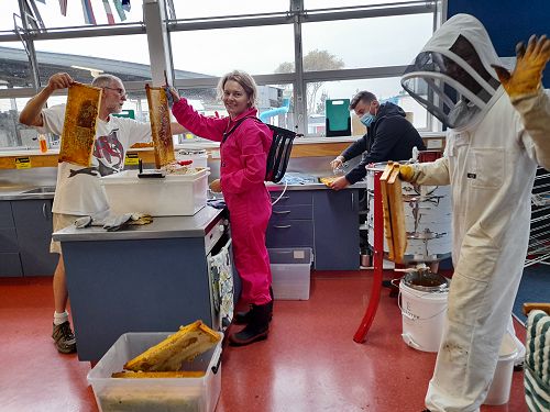 Honey harvesting March 2022