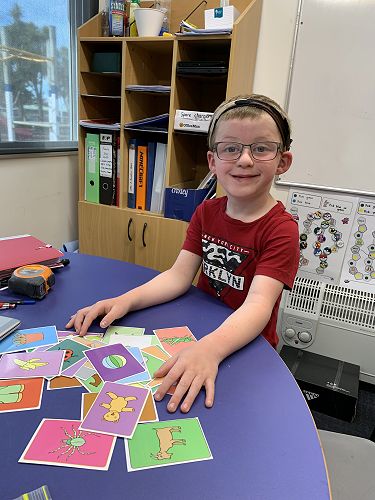 Kolton practices sorting categories