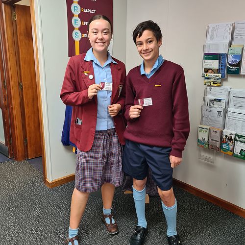McAuley House winners Anya O'Connor & Isaiah Te Puke