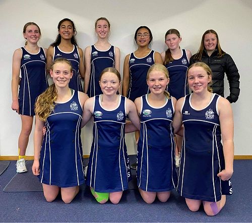 9A Netball team. Back row (L-R): Helena Shelton, Mazaiah Isaako Tuala, Sionaid Barton, Leone Itula, Amanda Cheyne and Aloeet Silver. 

Front row (L-R): Bridie Fifield, Carmen McIntyre, Renee Habraken and Mea Prue. 