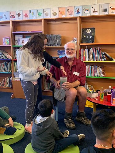 Lloyd Estler sharing his science knowledge