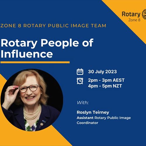 Rotary People of Influence, 30 July 2023