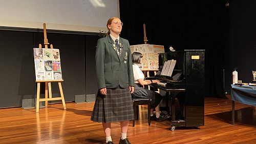 Miss Rosie Auchinvole with Miss Angela Fu