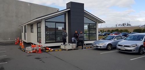 Mac, Tama and Montell - the house they built