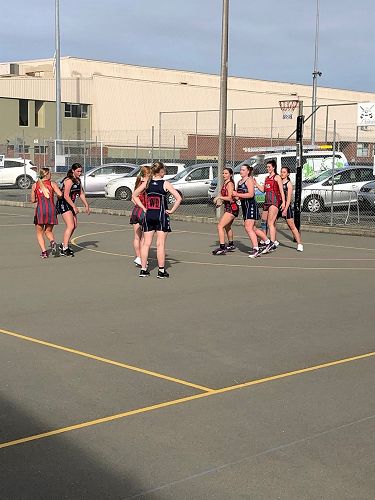 Playing against Lincoln High during Tournament Week. 