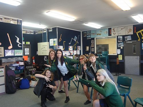 NCEA Music Students with Lavina Williams