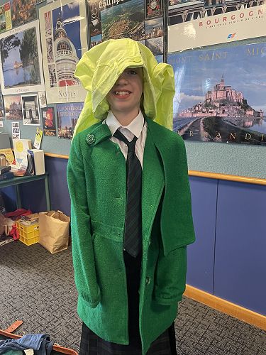 The perfect costume for an upside-down day