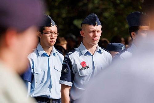 Austen Plimmer at the ANZAC Civic Ceremony