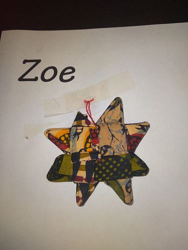 Zoe Alderson's finished star