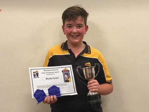Maddison Parker - winner of the Principal's Trophy for showing strength in leadership