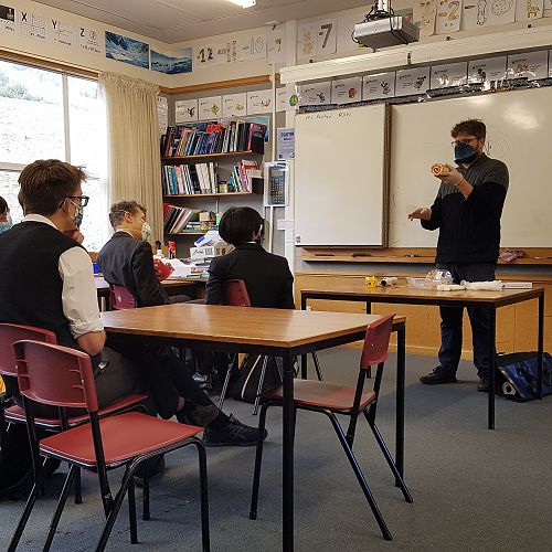 Maths visit by University Professor