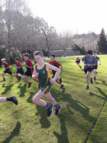 Jed Tisdall competes in the Otago Primary Cross Country